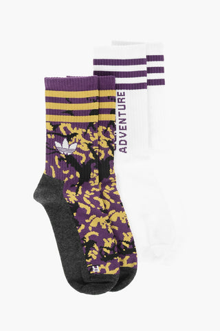 logo embroidered ADVENTURE 2 long socks set