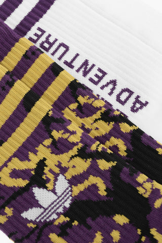 logo embroidered ADVENTURE 2 long socks set