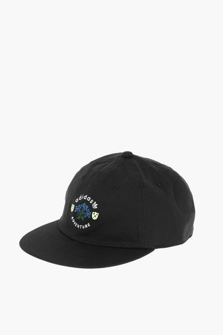 front embroidered ADVENTURE VINT cotton cap