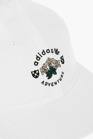 front embroidered ADVENTURE VINT cotton cap