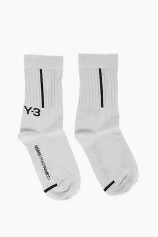 ADIDAS calzini stretch con logo ricamato