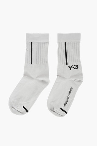 ADIDAS calzini stretch con logo ricamato