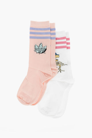 Embroidered FUN GRAPHIC 2 Long Sock Set