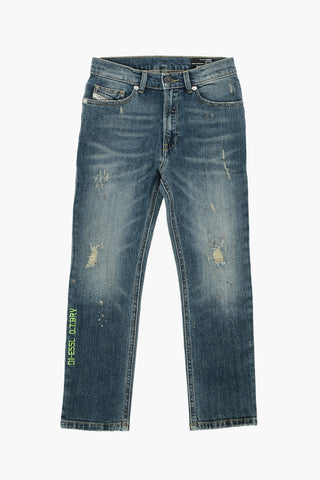 Tapered-Fit Jeans D-EETAR-J aus Stretch-Denim