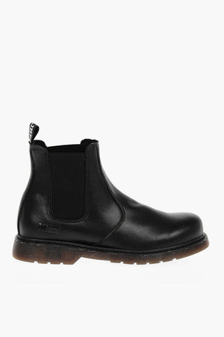 Leather Chelsea Boots with Rubber Sole