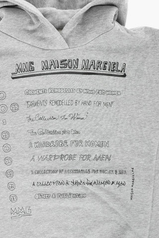 MM6 vestito hoodie stampato