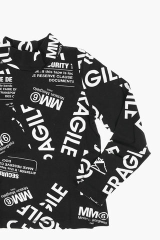 MM6 all over logo long sleeve t-shirt