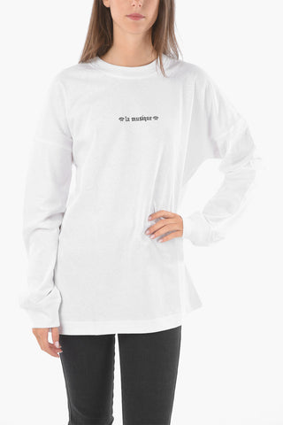 Printed T-BLONG Long-sleeved T-shirt with LA MUSIQUE Embroidery