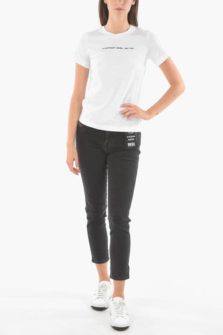 Solid Color T-SILY-COPY Crew-Neck T-shirt