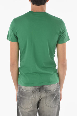 T-Shirt Girocollo in Cotone con Logo