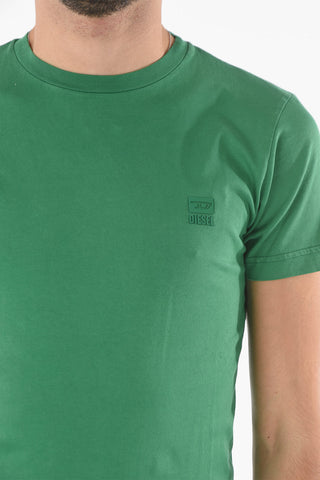 T-Shirt Girocollo in Cotone con Logo