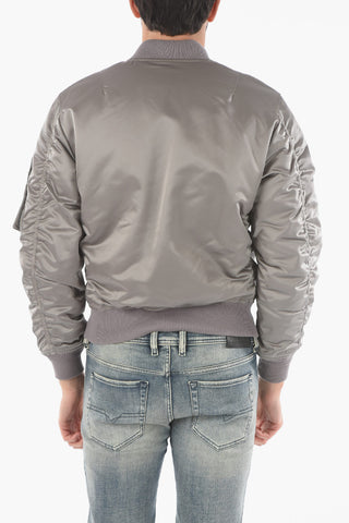 Front Zipped Reversible Padded Bomber Jacket