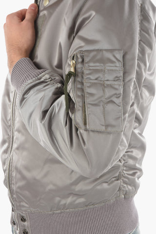 Front Zipped Reversible Padded Bomber Jacket