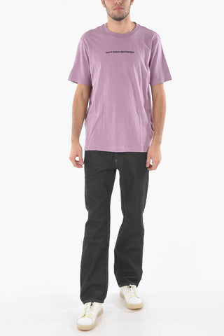 Crew Neck RESPONSIBLY Embroidered T-Shirt