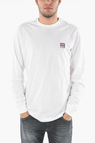 Embroidered Logo T-DIEGO-DIV-LS Long Sleeved T-shirt