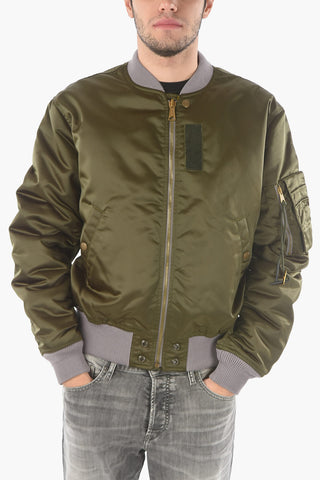 Front Zipped Reversible Padded Bomber Jacket