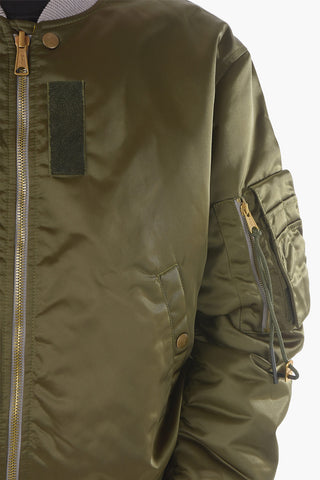 Front Zipped Reversible Padded Bomber Jacket