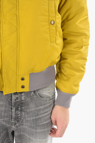 Front Zipped Reversible Padded Bomber Jacket