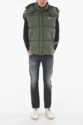 Removable Hood W-ROLF-SL Down Padded Vest