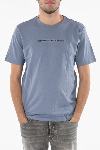 Crew Neck RESPONSIBLY Embroidered T-Shirt
