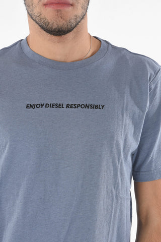 Crew Neck RESPONSIBLY Embroidered T-Shirt