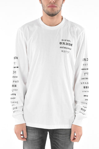 Printed Crewneck T-JUST-LS-B50 Long Sleeved T-shirt