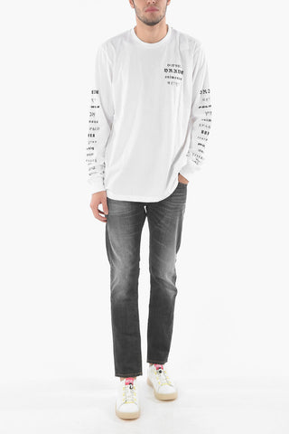 Printed Crewneck T-JUST-LS-B50 Long Sleeved T-shirt
