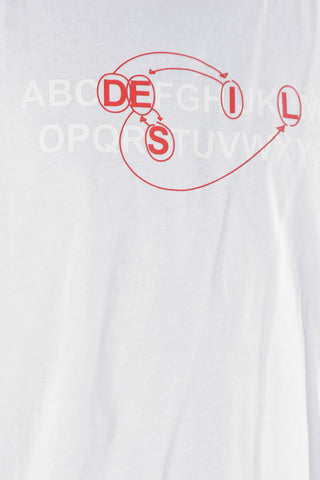 T-Shirt Girocollo ALPHABET in Cotone