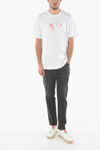 T-Shirt Girocollo ALPHABET in Cotone
