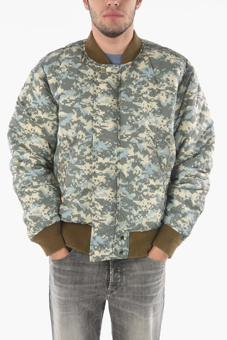 Front Zipped Reversible Padded Bomber Jacket