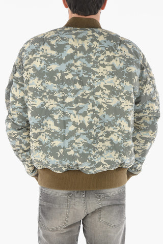 Front Zipped Reversible Padded Bomber Jacket