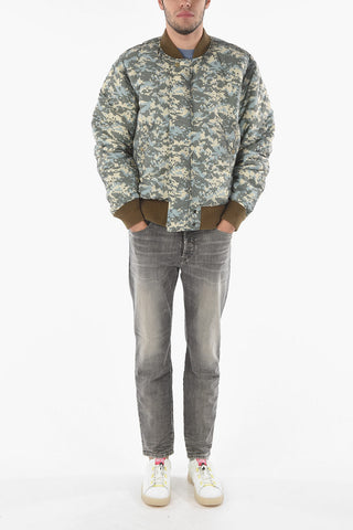 Front Zipped Reversible Padded Bomber Jacket