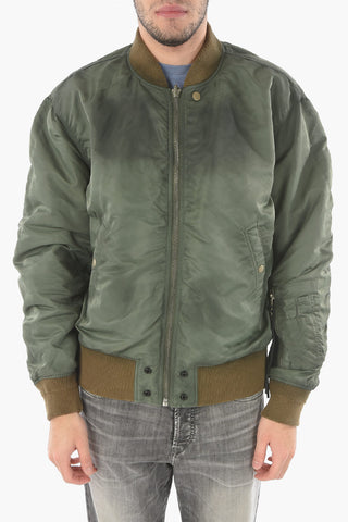 Front Zipped Reversible Padded Bomber Jacket