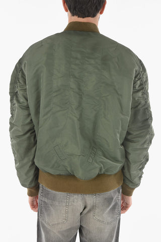 Front Zipped Reversible Padded Bomber Jacket