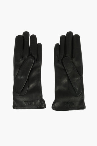 Leather G-PLACKI-A Gloves with Chain Detail
