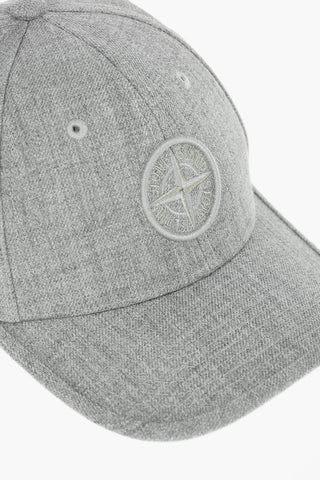 cappello baseball a tinta unita con logo ricamato