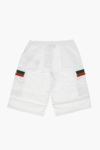 4 pockets stretch denim shorts