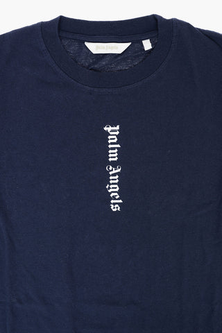 logo printed crew-neck tee dress