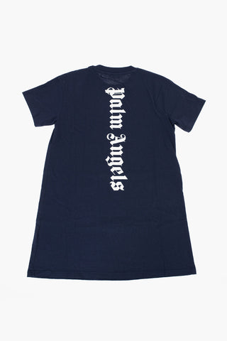 logo printed crew-neck tee dress