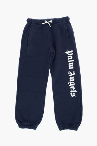 logo printed 3-pockets joggers