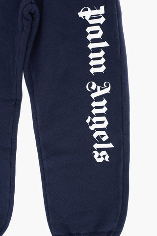 logo printed 3-pockets joggers