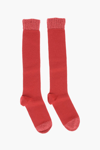 MM6 Long Socks with Knitted Parts