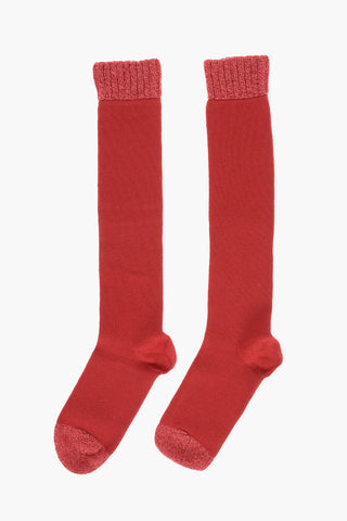 MM6 Long Socks with Knitted Parts