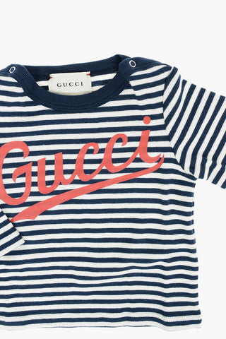 T-shirt a righe a manica lunga