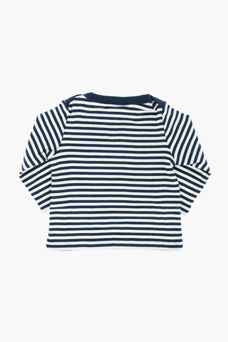 T-shirt a righe a manica lunga