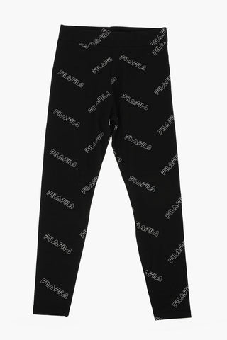 logo printed stretch cotton JULIANNA leggings