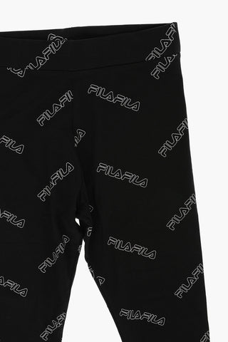 logo printed stretch cotton JULIANNA leggings