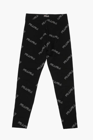 logo printed stretch cotton JULIANNA leggings