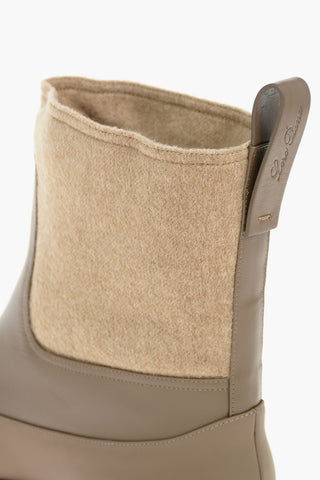 Cashmere Leather REGENT Ankle Boots with Tank Sole