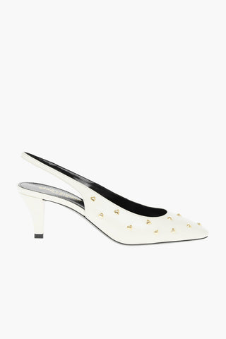 Slingbacks CAROLE in Nappa con Borchie a Cuore 6cm